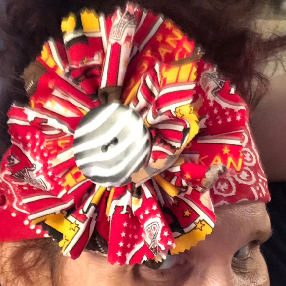 Custom made Kansas City Chiefs headband!! - Picture 3 of 4